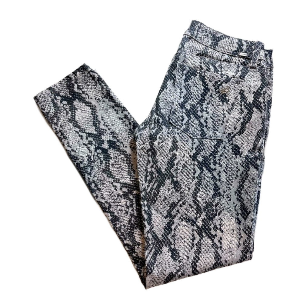 DL 1961 Emma Legging Snakeskin Denim Jeans Size 29